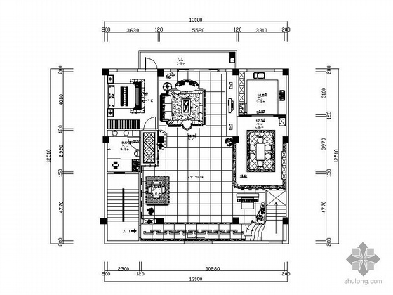 复式楼客厅楼梯设计图资料下载-某复式楼设计方案图