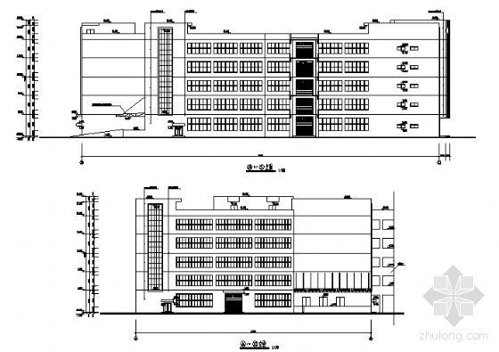 某五层18米跨厂房建筑方案图-2