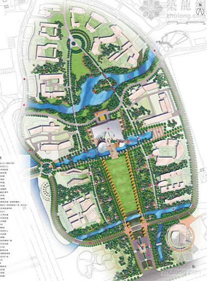 大学活动景观设计资料下载-上海大学环境景观设计方案