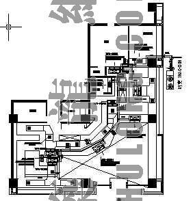 咖啡馆空间设计CAD案例资料下载-某小型咖啡馆暖通设计图