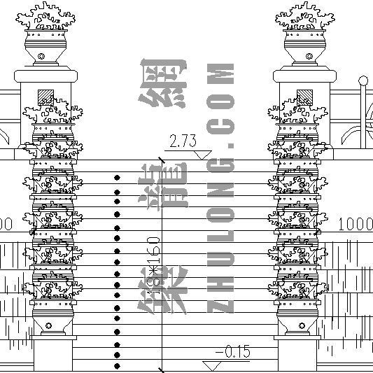 logo景观水景资料下载-跌水景观施工详图