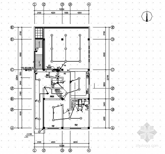 别墅院落门施工图资料下载-某别墅电气施工图
