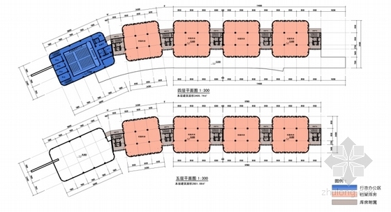 [湖北]竹简形态档案馆建筑设计方案文本(含CAD SU模型)-竹简形态档案馆建筑设计方案平面图