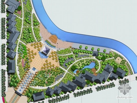 景观规划总平施工图资料下载-重庆某公园景观规划设计总平