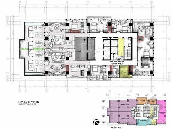 精品客房模型资料下载-[上海]外滩滨江景观地带高端精品酒店客房设计方案