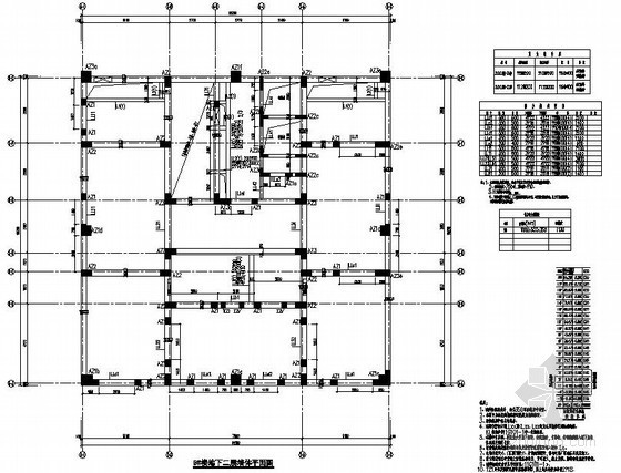 二层广场设计资料下载-[包头]广场30层剪力墙综合楼结构设计图