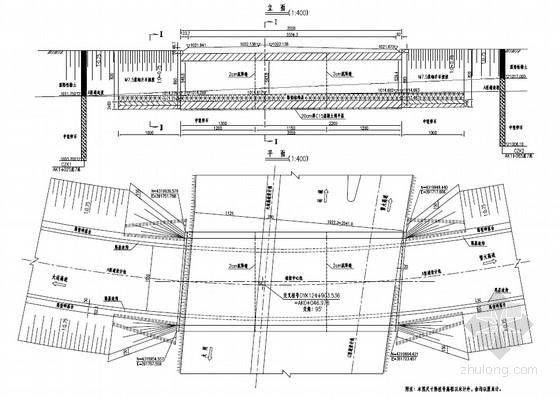 14x6.5米钢筋混凝土框架桥设计套图（16张）