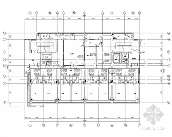 [湖北]市级妇幼保健医院住院大楼电气施工图（甲级院）-配电平面图 