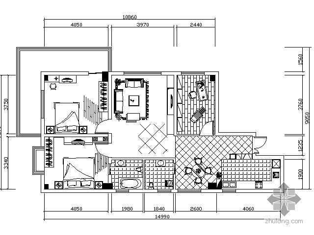 学生作业室内设计资料下载-[学生作业]住宅室内设计图（含效果）