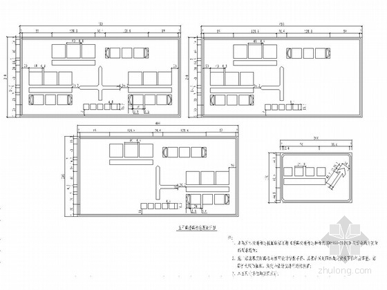 双向六车道市政道路交通工程施工图-指路标志版面设计图 