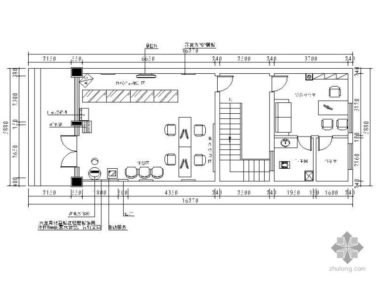 联通营业厅室内施工图资料下载-中国联通营业厅施工图