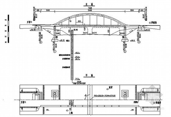 分离式立体交叉设计图资料下载-沪宁高速公路（江苏段）扩建工程某分离式立体交叉设计图纸