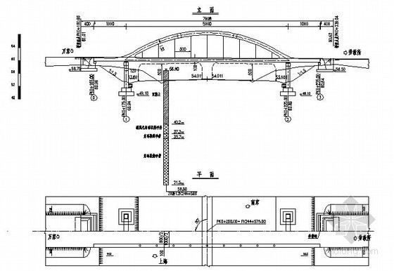 立体交叉工程设计资料下载-沪宁高速公路（江苏段）扩建工程某分离式立体交叉设计图纸