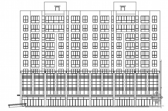 住宅小区入口现代资料下载-[北京]某现代城市花园住宅小区楼群组团（东部A、B、C区）建筑施工图