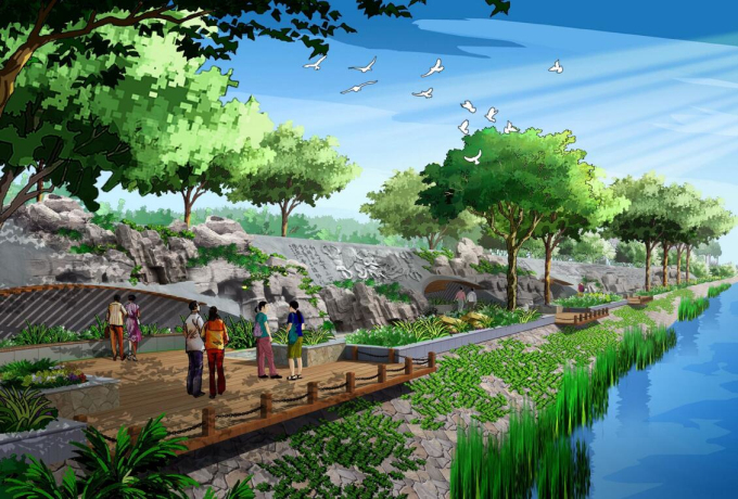 [甘肃]某河城区段生态环境整治工程景观规划设计.rar-效果图7