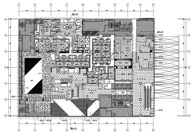 CCD-青岛艾美酒店  施工图+效果图-三层地坪装饰平面图