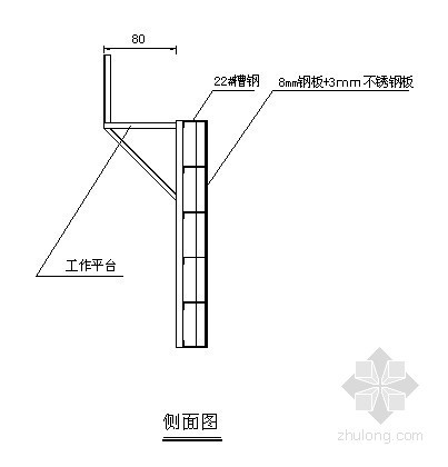 桥梁基桩平面示意图资料下载-桥梁塔柱模板示意图