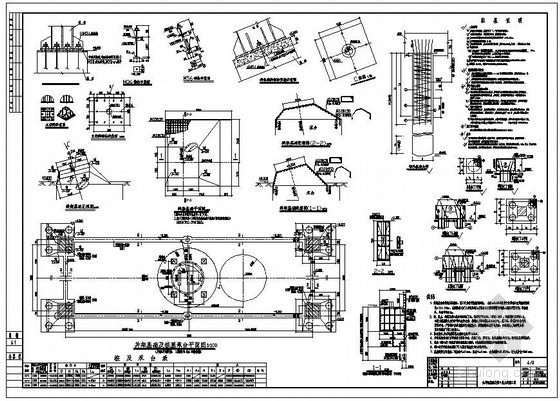 乘客电梯井井道土建图资料下载-某70米高主井钢井架结构施工图