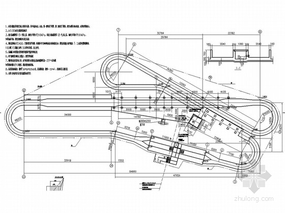 CAD游乐园素材资料下载-游乐园激流勇进土建施工图