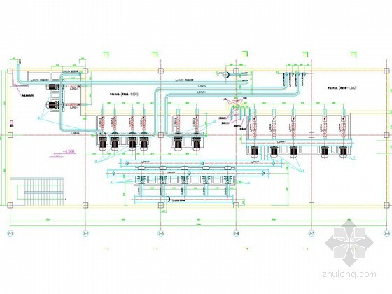 制冷站建筑图纸资料下载-[河南]工厂车间空调制冷站系统设计施工图