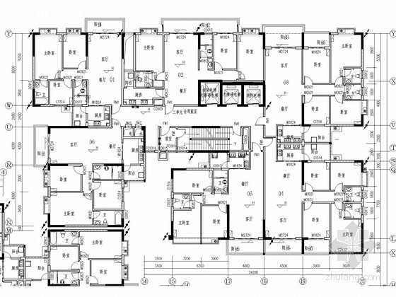 甲级设计院住宅电气施工图资料下载-[广西]职工集资楼电气施工图（甲级设计院）