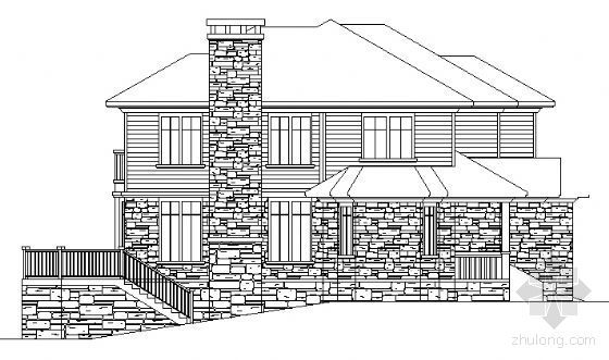 二层别墅设计图及带效果图资料下载-某二层别墅建筑方案图（带效果图）