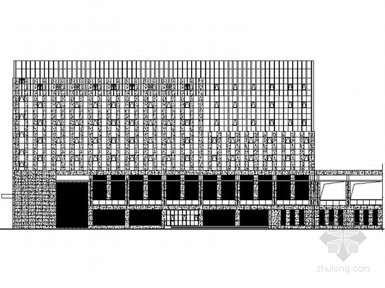 9层效果图资料下载-[江苏]某市政八层档案馆建筑施工图（含效果图）