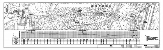 [湖南]城市支路整套施工图设计131页（道排 交通   绿化）-道路平纵缩图 