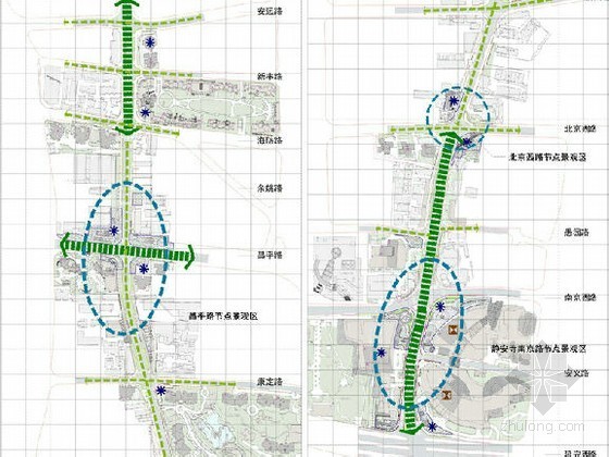 城市道路街景资料下载-[上海]道路沿街街景设计方案