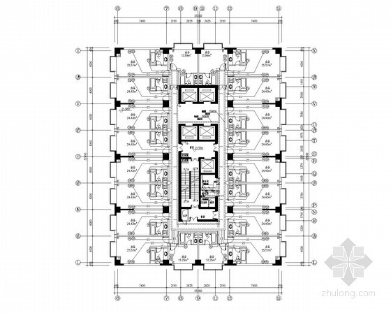[上海]24层商务大厦全套电气施工图纸