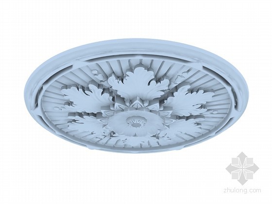 圆形花纹灯盘资料下载-圆形花纹灯盘3D模型下载