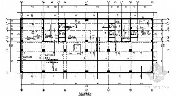 设备筏板基础施工图资料下载-[准格尔]框剪结构住宅结构施工图（18层 筏板基础）