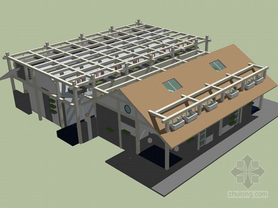 独特建筑SketchUp模型下载-独特建筑 