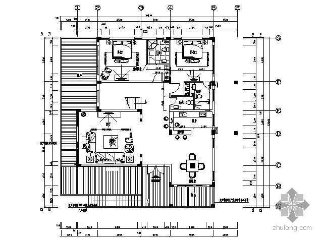 双层厂房施工图资料下载-[三亚]某双层别墅施工图Ⅱ