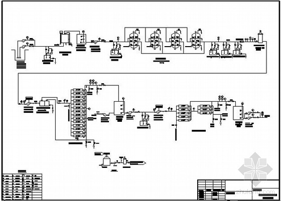锅炉系统工艺流程图资料下载-4T海水淡化系统工艺流程图