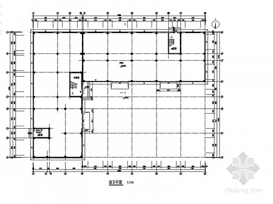 多层宿舍楼建筑施工图-各层平面图