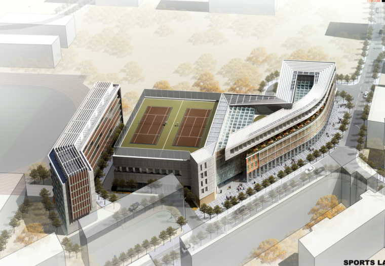 体育训练中心建筑图资料下载-[上海]多层市级体育馆建筑设计方案文本（含3套方案及施工图）