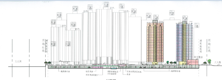 高层现代风格住宅建筑设计方案文本（含商业、幼儿园建筑）