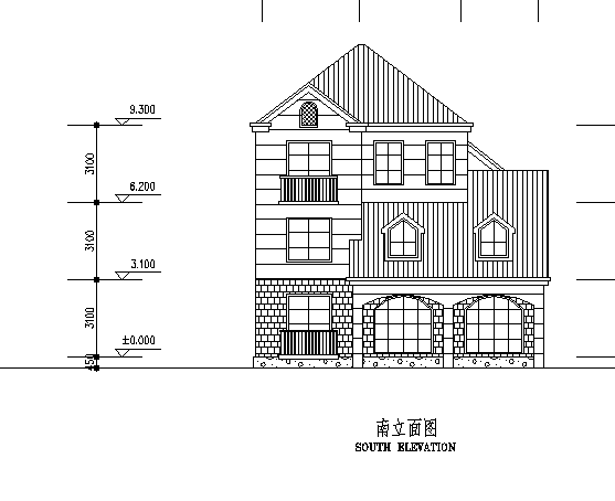 多层框剪结构建筑施工图（含住宅及别墅建筑）