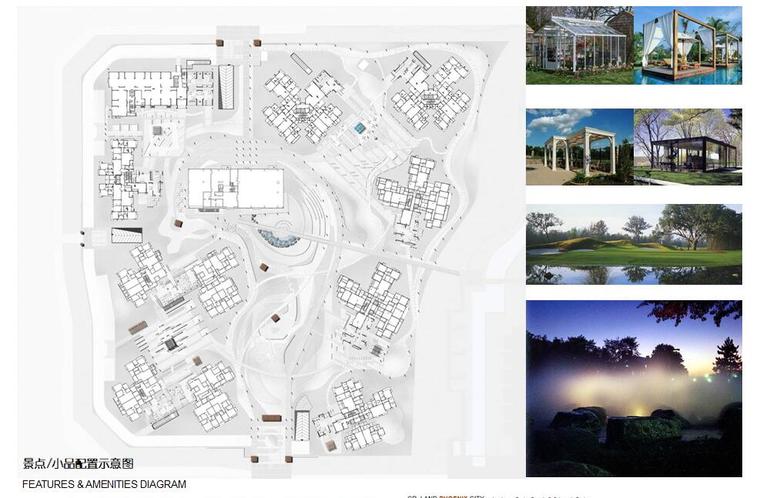 [四川]知名地产凤凰城景观方案设计-小品配置平面图