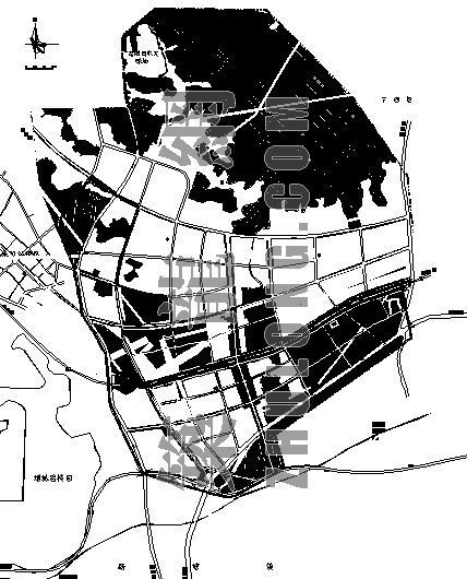 产业园平面总图设计资料下载-某产业园土地利用规划总图