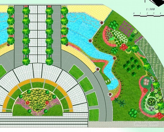 入口广场景观设计su模型资料下载-学校入口广场景观设计方案
