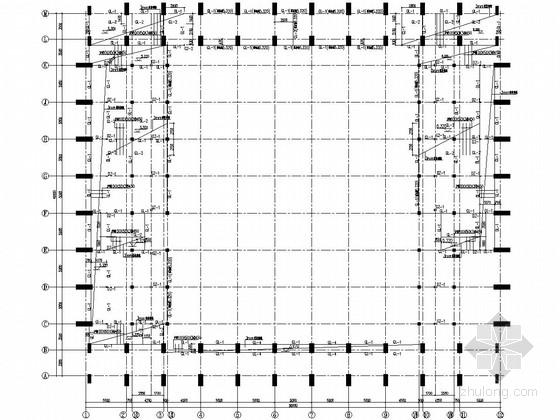 佛山英皇UA电影城资料下载-三层门式刚架结构电影城结构施工图