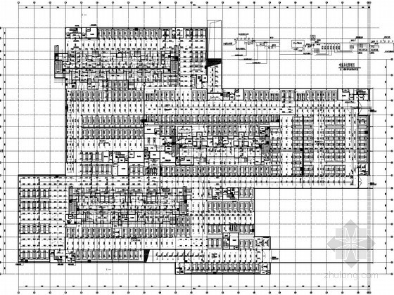 公交停车库轴网资料下载-[安徽]3万平地下停车库给排水全套图纸