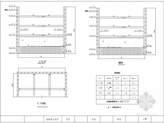 钢套箱cad图资料下载-桥墩钢套箱模板图CAD