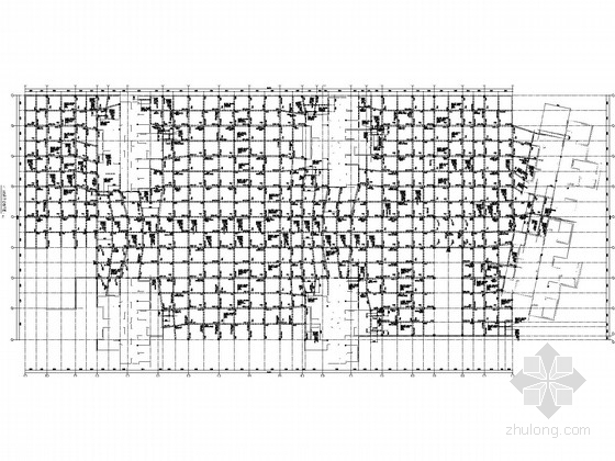 3万平米用地住宅小区资料下载-住宅小区1万平米地下车库结构施工图(1.2米厚覆土)
