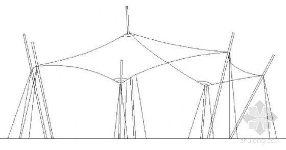 钢结构风雨廊详图资料下载-张拉膜风雨详图