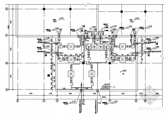 消防水泵房泵站资料下载-某地下车库内消防泵房设计图