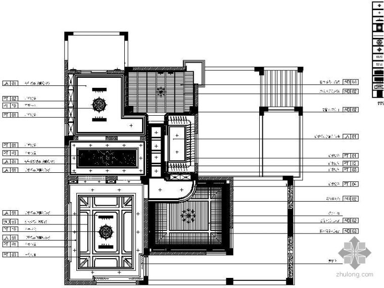 别墅装修水电设计图资料下载-490㎡别墅装修设计图