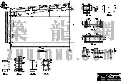 国标钢结构CAD钢结构图资料下载-钢结构车间结构图